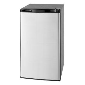 Mini Fridge, 3.2 Cu.Ft, Single Door Compact Refrigerator, Adjustable Temperature, Glass Shelf, Energy Efficient Small Refrigerator, Reversible Do