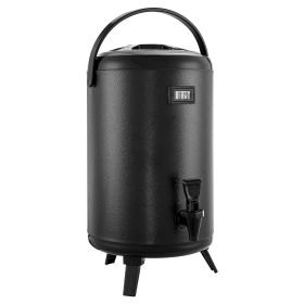 Insulated Beverage Dispenser, 3.2 Gal/12L Stainless Steel Thermal Drink Server with Spigot & Temp Display, Suitable for Hot and Cold Drinks